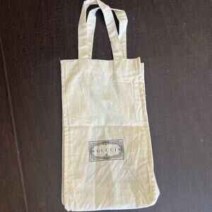 GUCCI Dust Bag Cotton, With Handles, 12 Inches X 7 Inches